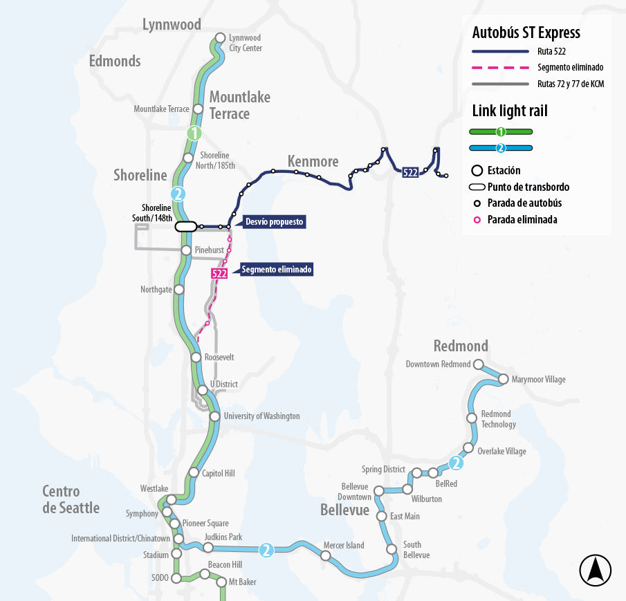 Map for Route 522