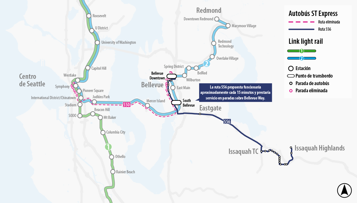 Map for Route 550