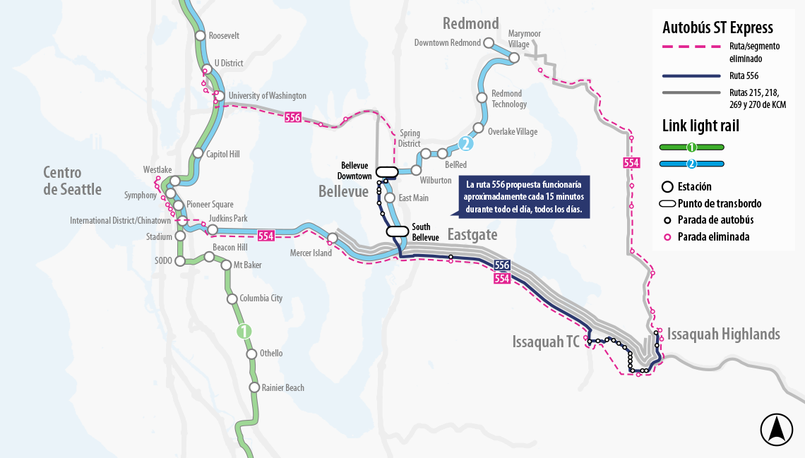 Map for Route 554