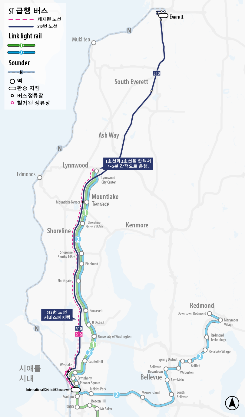 Map for Route 515