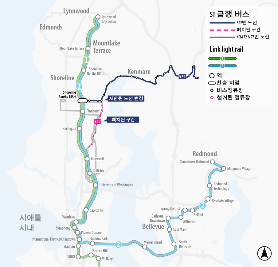 Map for Route 522