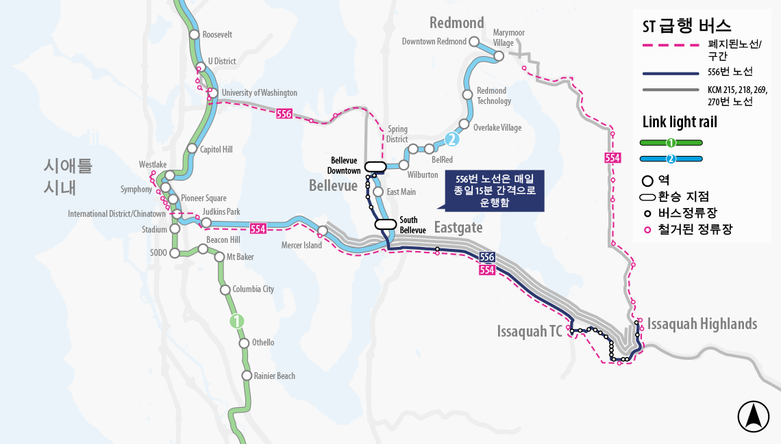 Map for Route 554