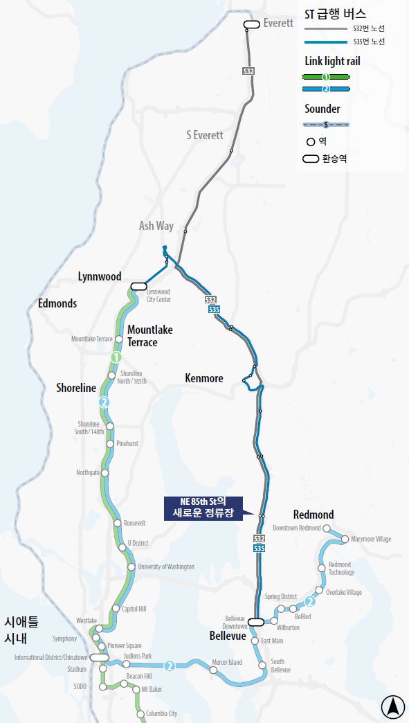 Route 532 and 535 Map