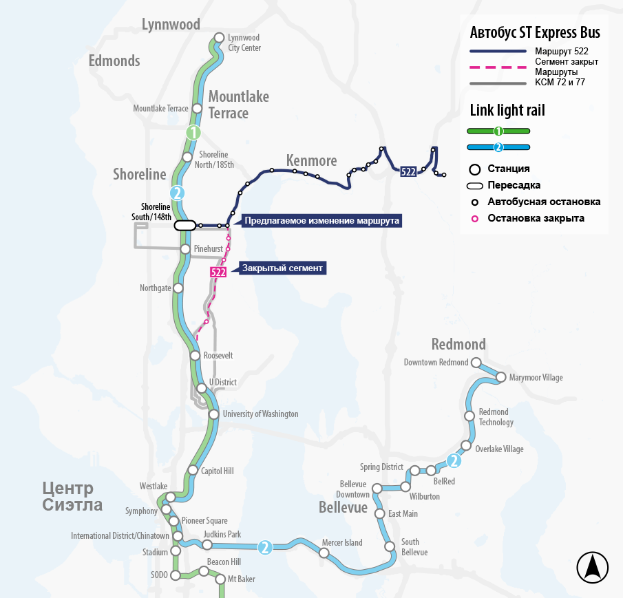 Map for Route 522