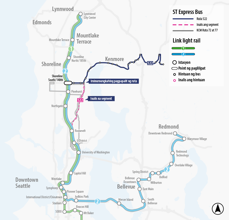 Map for Route 522