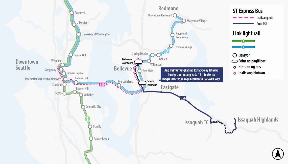 Map for Route 550