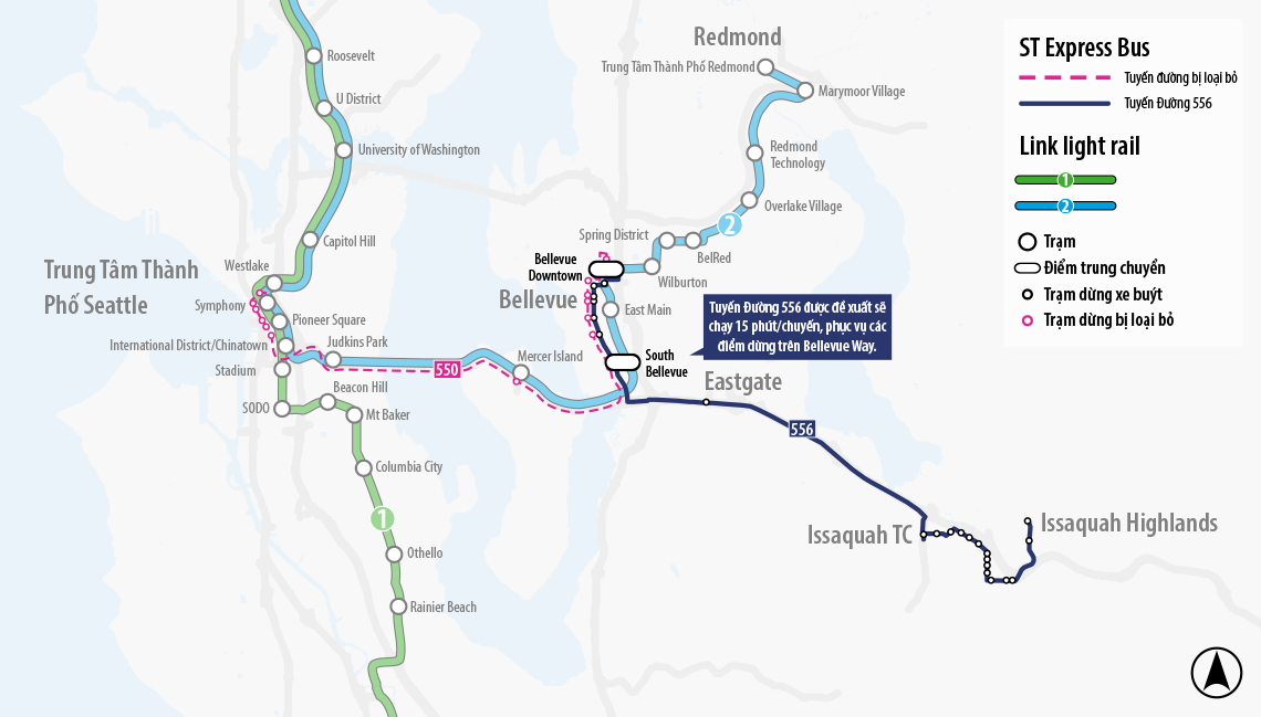 Map for Route 550