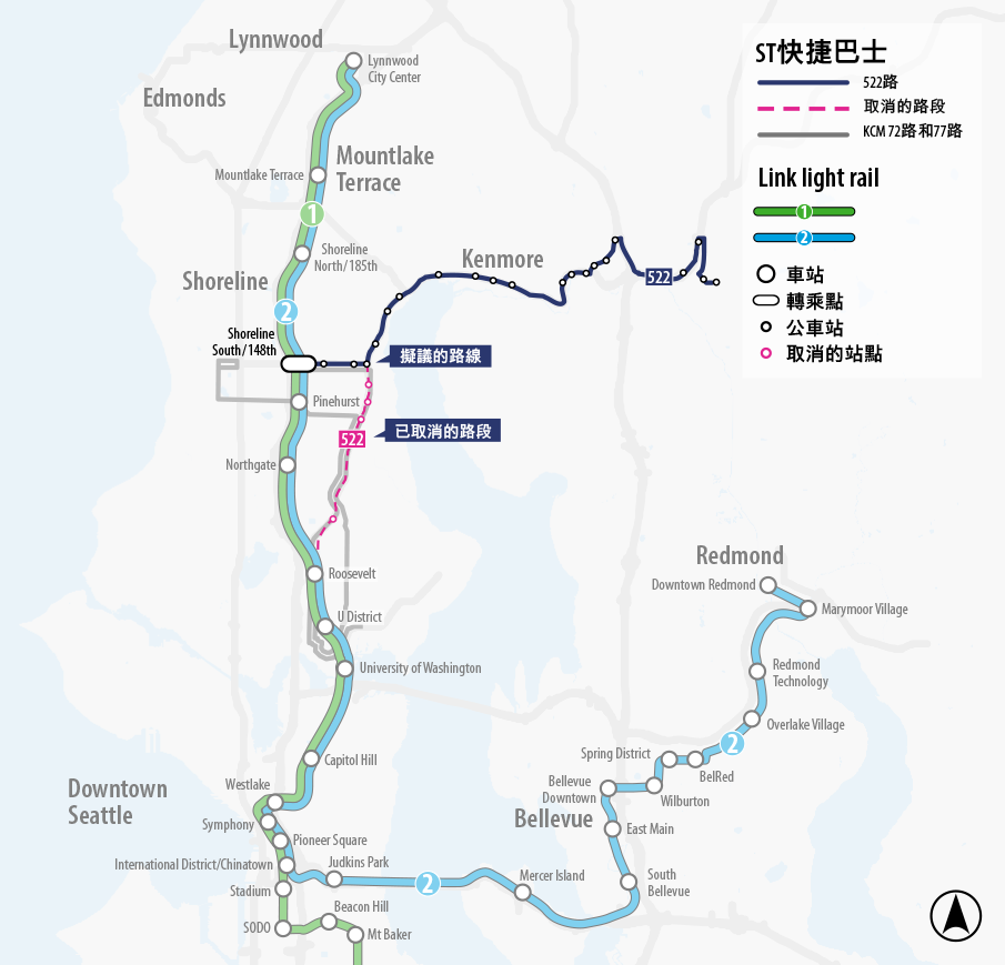 Map for Route 522