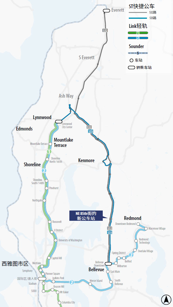 Route 532 and 535 Map