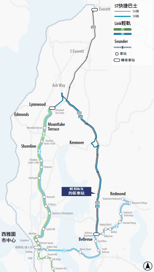 Route 532 and 535 Map
